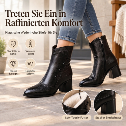 🌟🌟 Damen Stiefeletten aus weichem PU-Leder