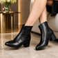 🌟🌟 Damen Stiefeletten aus weichem PU-Leder