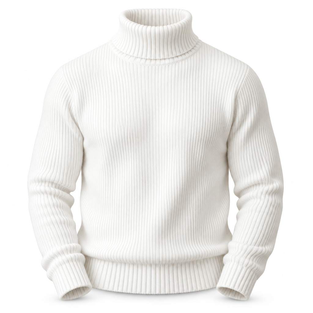 📢🎉🛍️✨Herren Strickpullover mit Rollkragen, schmale Passform