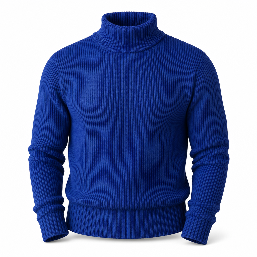 📢🎉🛍️✨Herren Strickpullover mit Rollkragen, schmale Passform