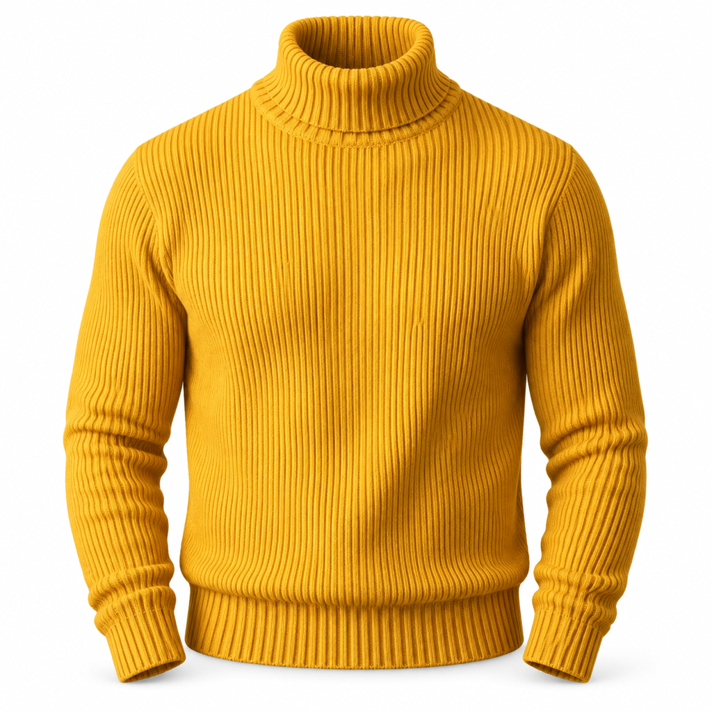 📢🎉🛍️✨Herren Strickpullover mit Rollkragen, schmale Passform