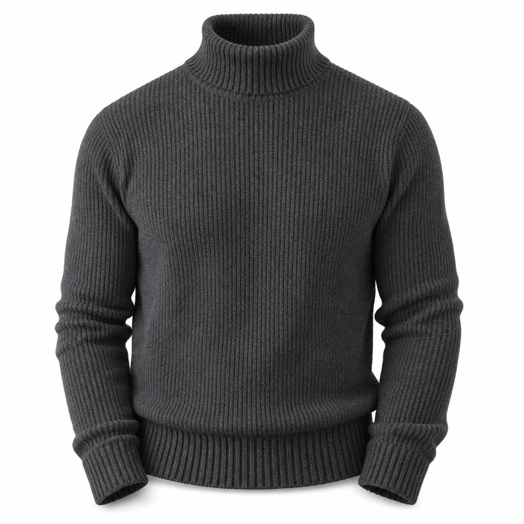 📢🎉🛍️✨Herren Strickpullover mit Rollkragen, schmale Passform