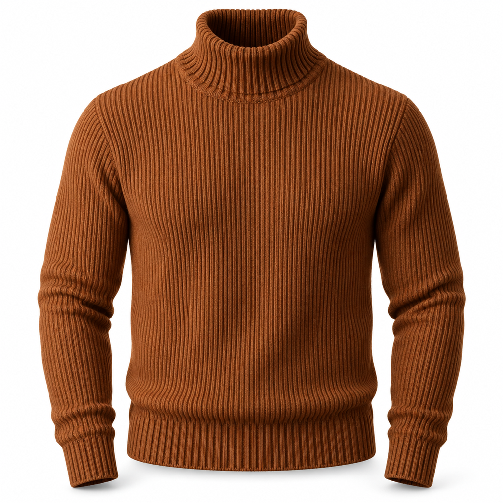 📢🎉🛍️✨Herren Strickpullover mit Rollkragen, schmale Passform