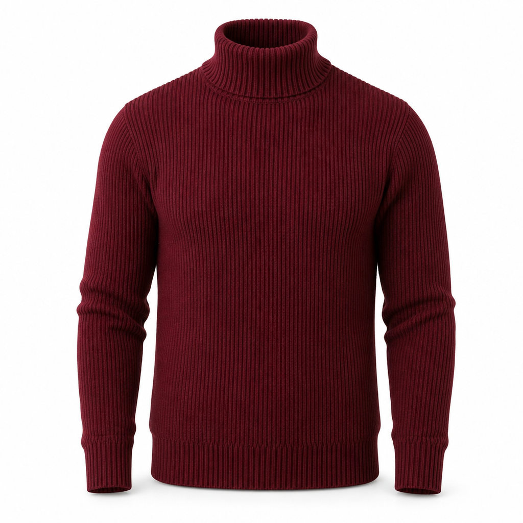 📢🎉🛍️✨Herren Strickpullover mit Rollkragen, schmale Passform