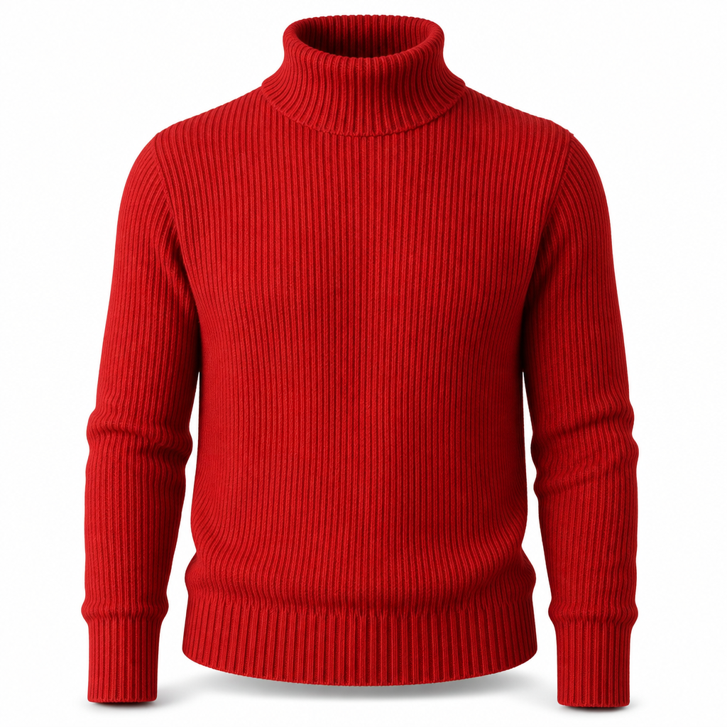 📢🎉🛍️✨Herren Strickpullover mit Rollkragen, schmale Passform