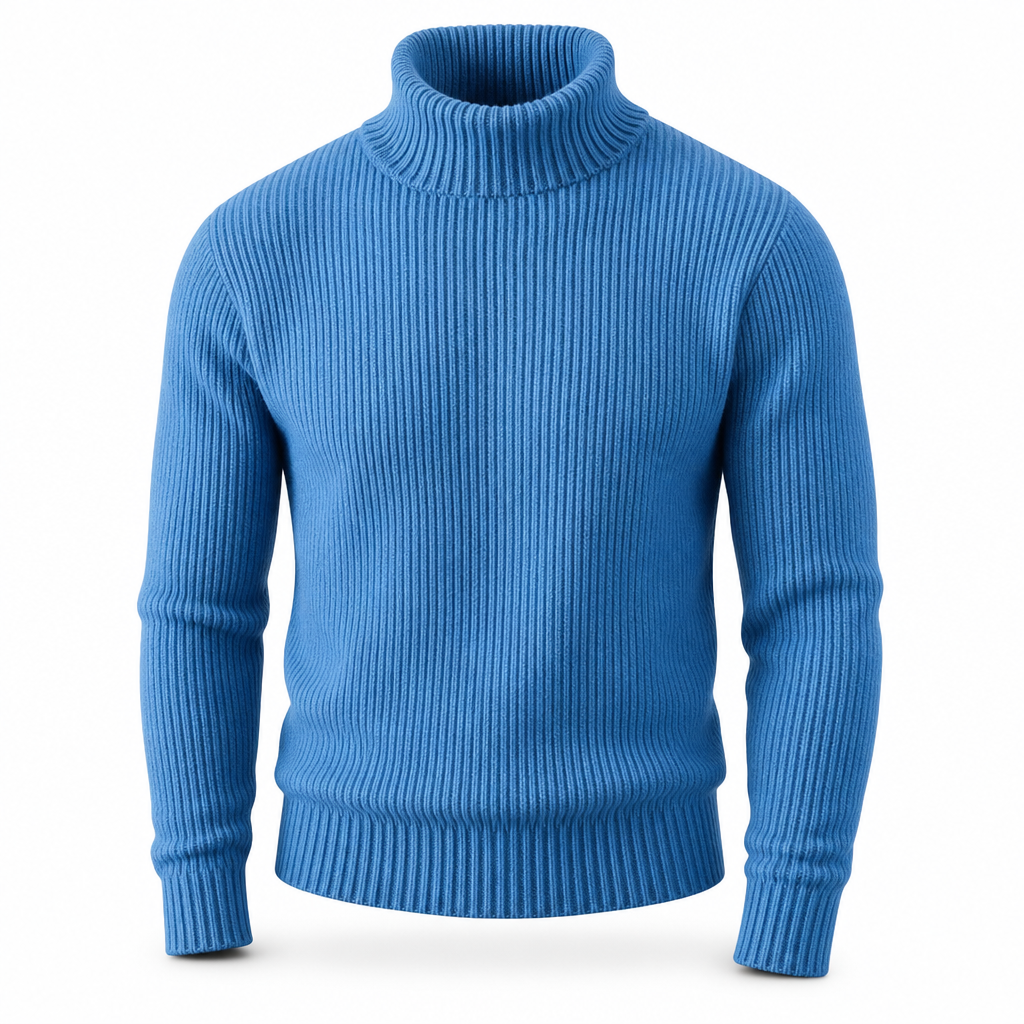 📢🎉🛍️✨Herren Strickpullover mit Rollkragen, schmale Passform