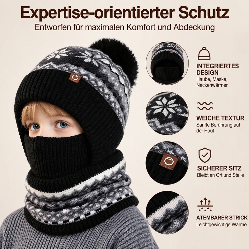 Winddichte wärmende Kinder-Wintersturmhaube