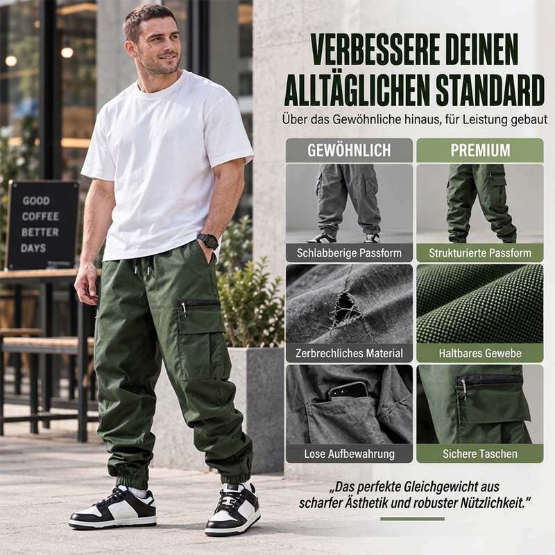 📢🎉🛍️✨Freizeit-Cargohosen für Herren mit mehreren Taschen