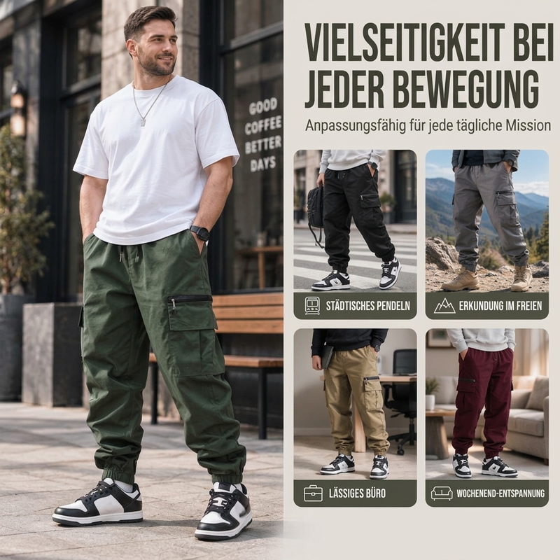 📢🎉🛍️✨Freizeit-Cargohosen für Herren mit mehreren Taschen
