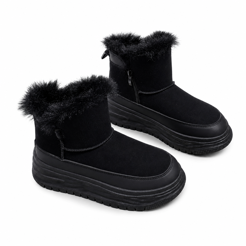 ⚡Flash-Sale! Solange der Vorrat reicht!⚡ Damen Winter Hochschaft Schneestiefel Warme Plüschgefütterte Dicke Sohle Freizeit Plateau Schuhe