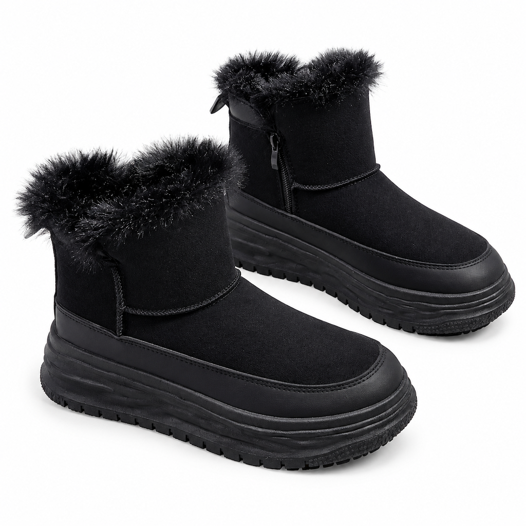 ⚡Flash-Sale! Solange der Vorrat reicht!⚡ Damen Winter Hochschaft Schneestiefel Warme Plüschgefütterte Dicke Sohle Freizeit Plateau Schuhe