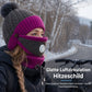 Damen Winter Warm Strickmütze mit Gesichtsmaske und Halstuch Winddicht Ohrenschutz Beanie für Radfahren