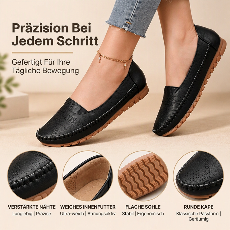 Atmungsaktive Slipper-Flachschuhe für Damen