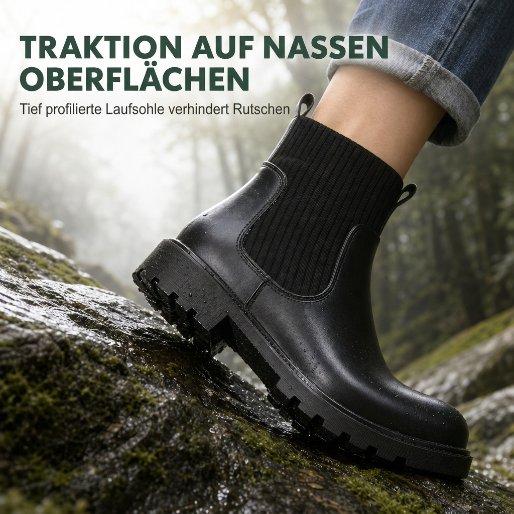 Lässige Stiefel mit niedrigem Absatz für Damen