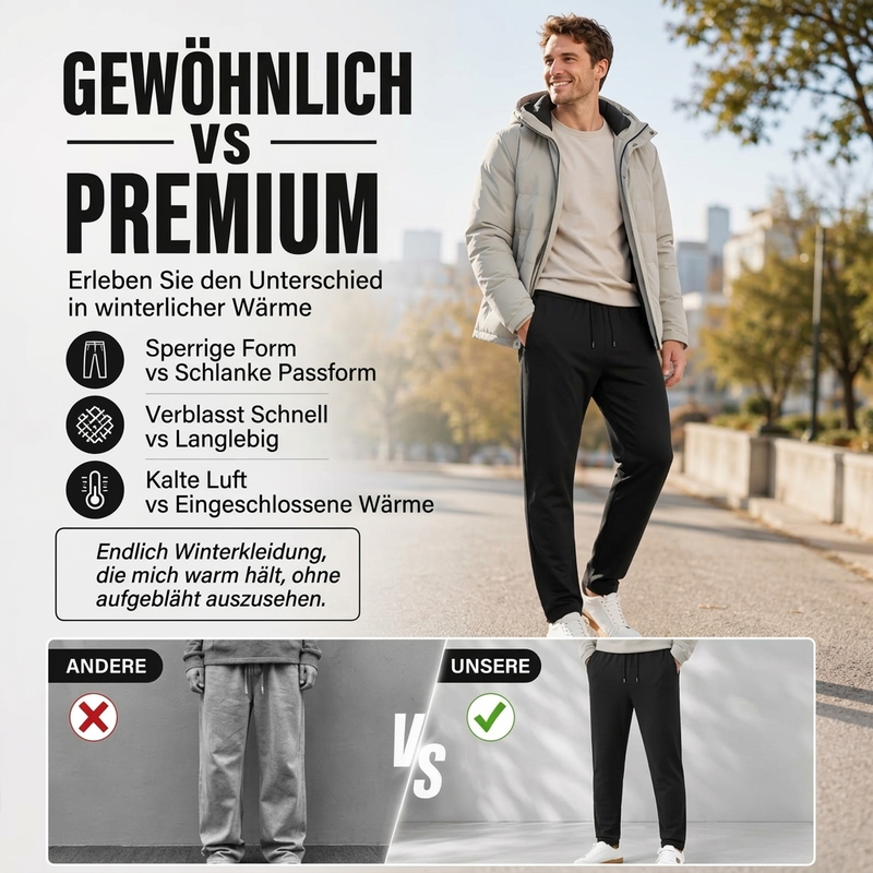🎉✨Dicke, warm gefütterte, konisch zulaufende Herrenhose