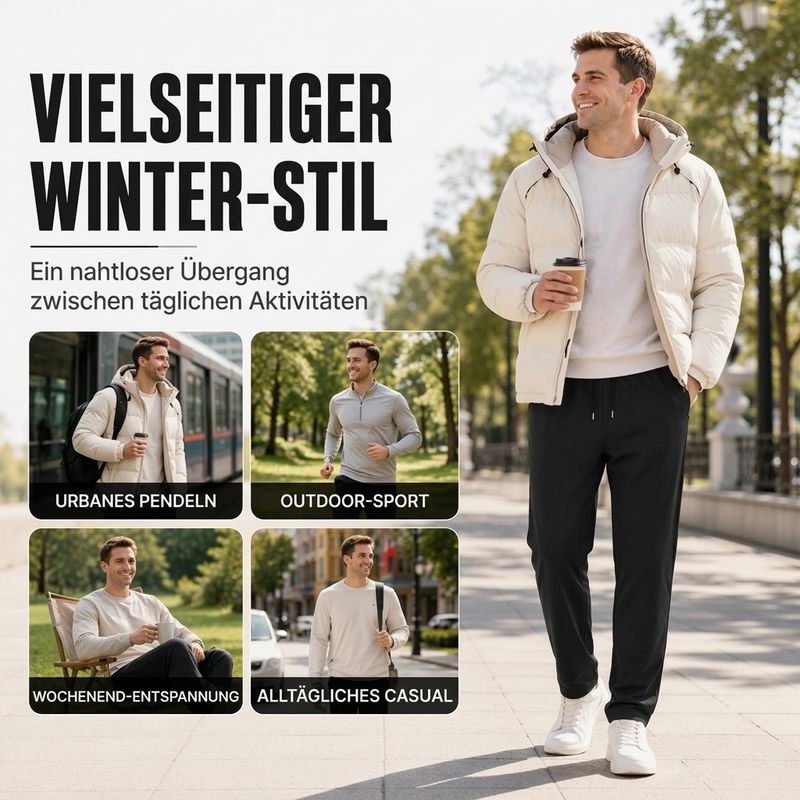 🎉✨Dicke, warm gefütterte, konisch zulaufende Herrenhose