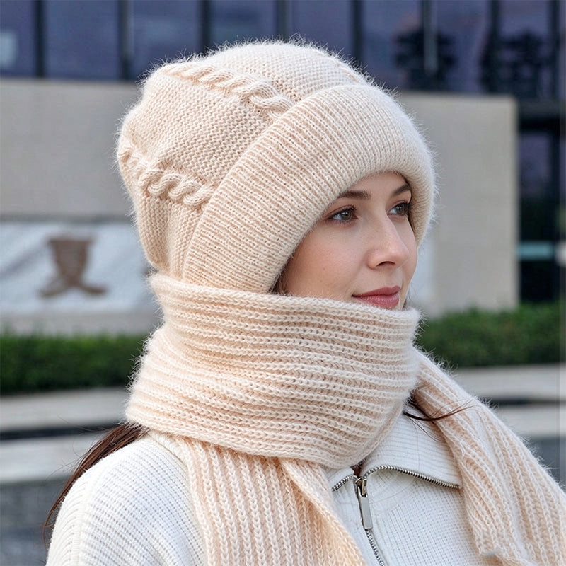 Damen Winter Warm Kapuzen-Schal