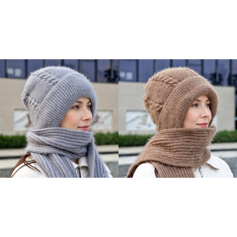 Damen Winter Warm Kapuzen-Schal