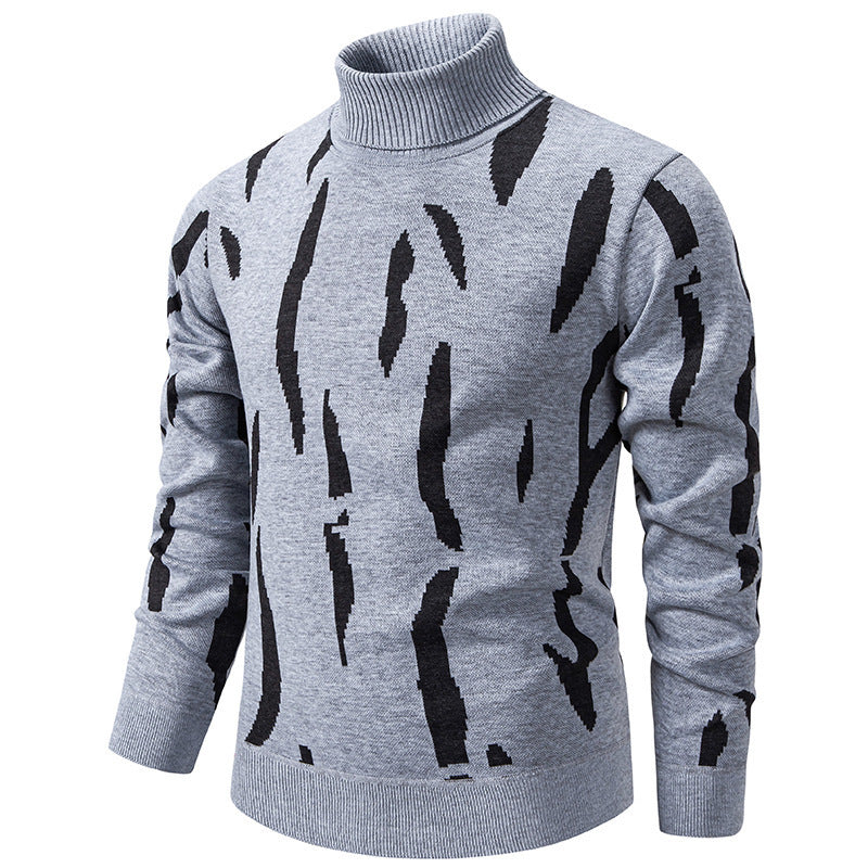 Lässiger Herren-Rollkragenpullover mit taillierter Passform – bequem & vielseitig
