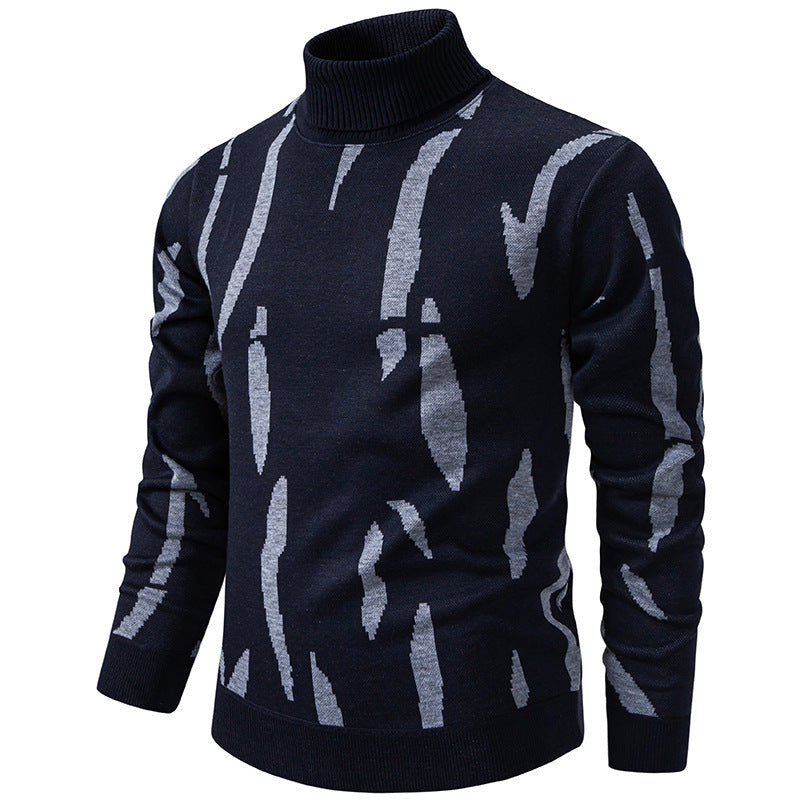 Lässiger Herren-Rollkragenpullover mit taillierter Passform – bequem & vielseitig