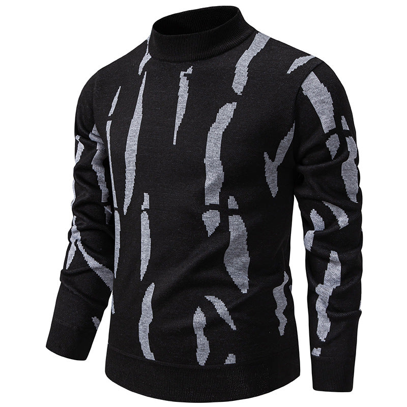 Lässiger Herren-Rollkragenpullover mit taillierter Passform – bequem & vielseitig