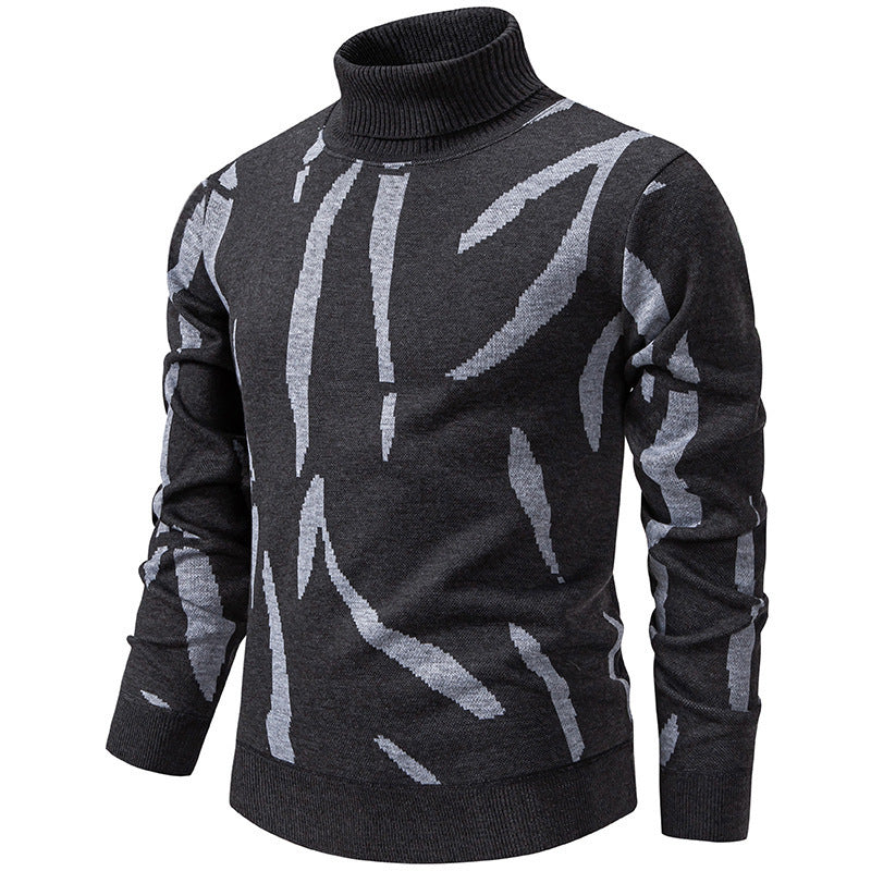 Lässiger Herren-Rollkragenpullover mit taillierter Passform – bequem & vielseitig