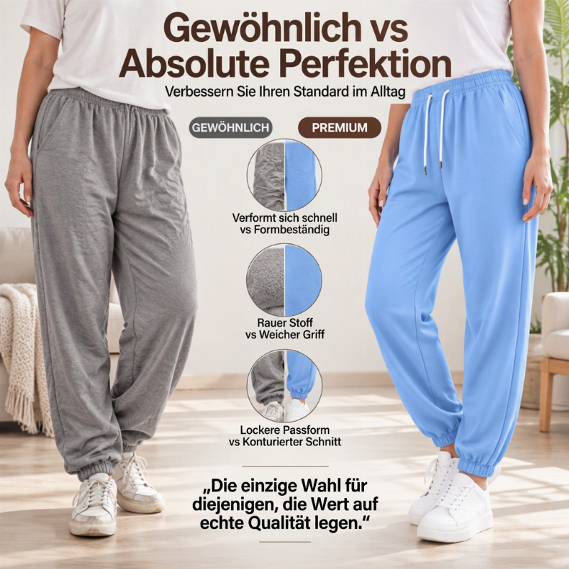 💥💥 Freizeit-Sporthose für Damen mit Kordelzug