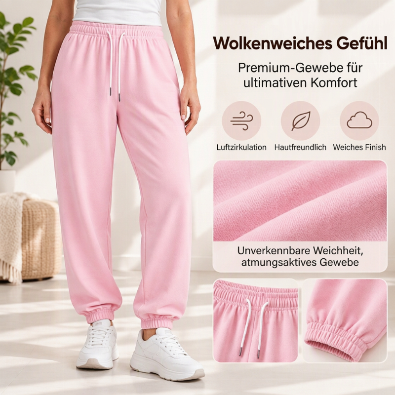 💥💥 Freizeit-Sporthose für Damen mit Kordelzug