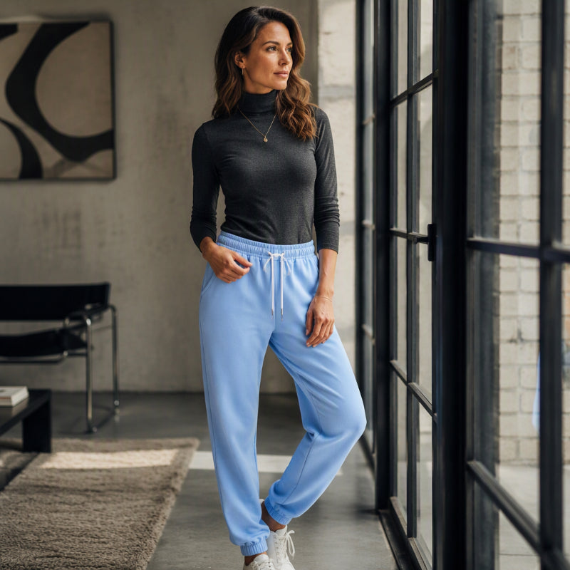 💥💥 Freizeit-Sporthose für Damen mit Kordelzug
