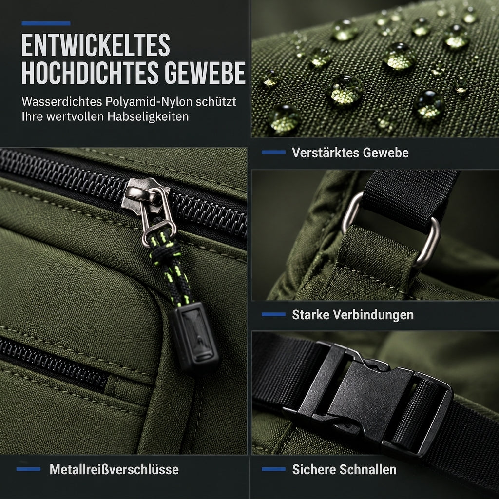 🔥🔥 Herren Umhängetasche mit großem Fassungsvermögen, langlebige Business Casual Schultertasche mit mehreren Taschen