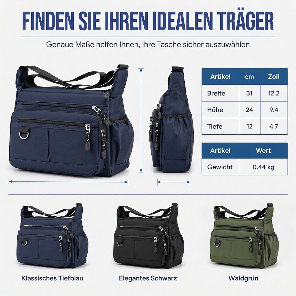 🔥🔥 Herren Umhängetasche mit großem Fassungsvermögen, langlebige Business Casual Schultertasche mit mehreren Taschen