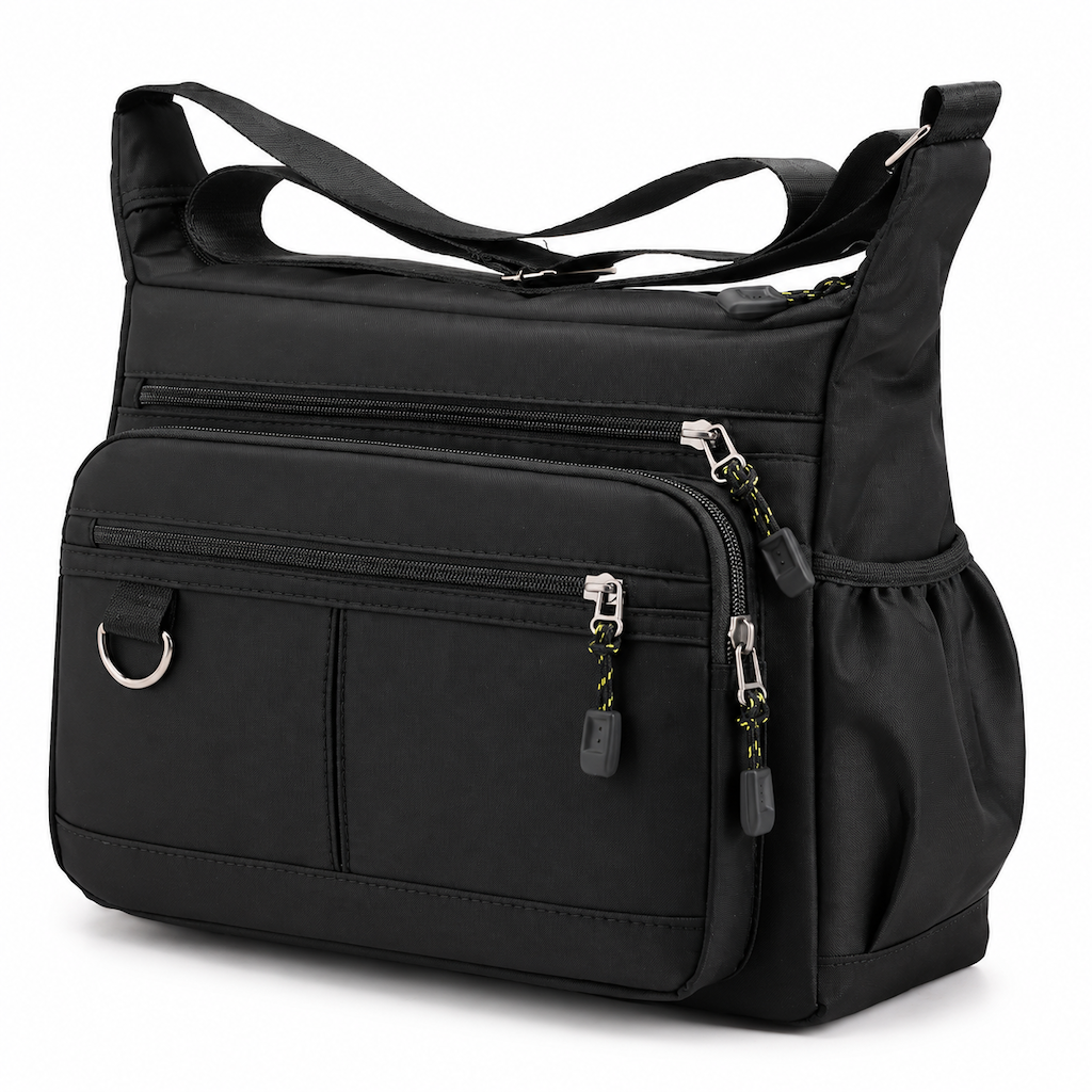 🔥🔥 Herren Umhängetasche mit großem Fassungsvermögen, langlebige Business Casual Schultertasche mit mehreren Taschen