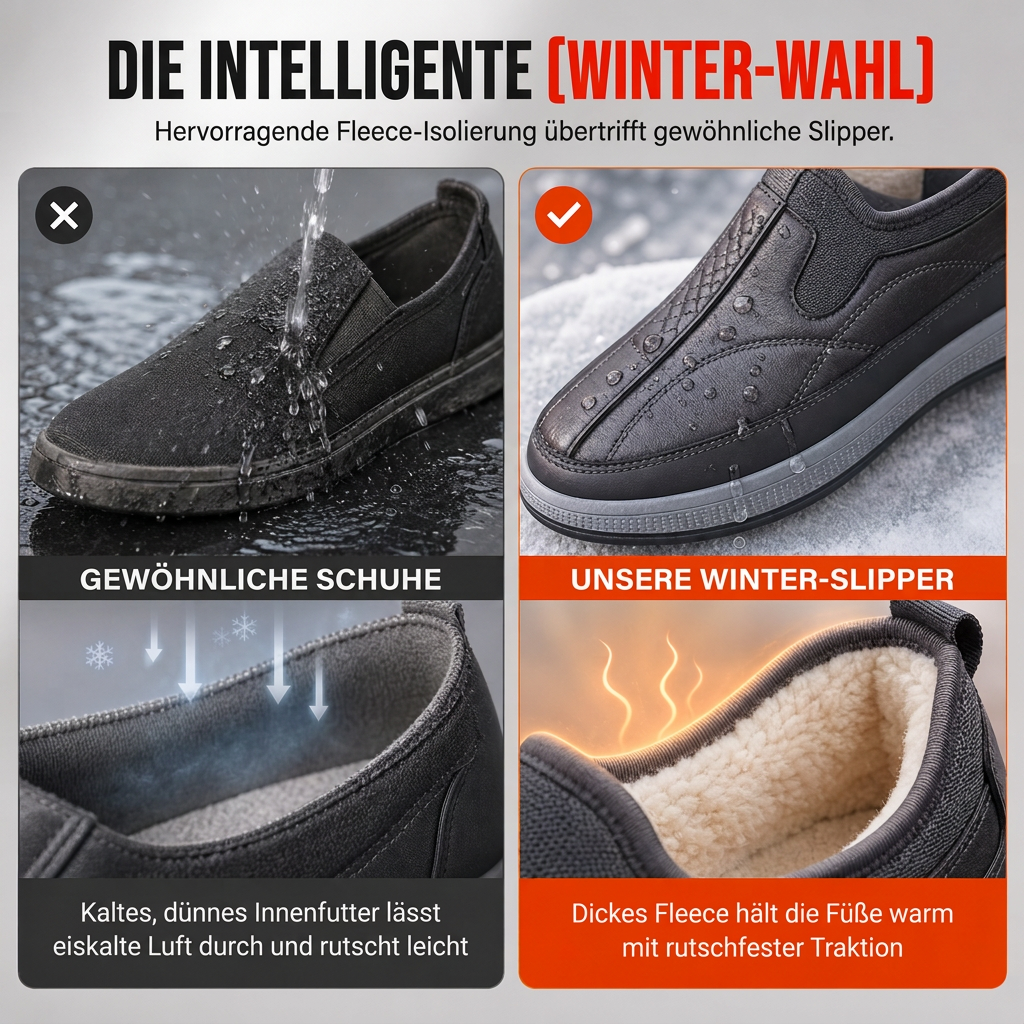 Warme, verdickte Winter-Slipper für Herren