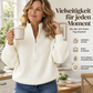 ✨Damen Stehkragen Halb-Reißverschluss Strickpullover