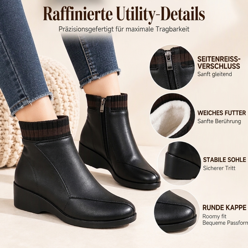 Bequeme warme, rutschfeste Stiefel für Damen