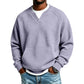 Lässiges Waffelstrick-Sweatshirt für Herren