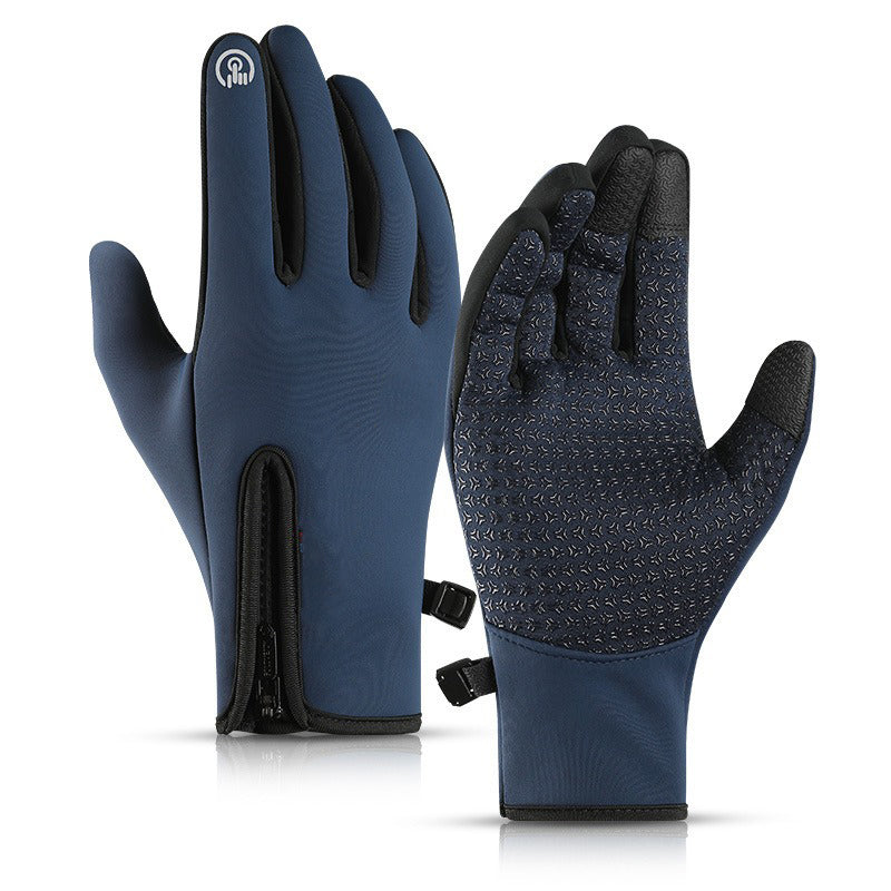 Thermische Winter-Radhandschuhe mit touchscreen-kompatiblen Fingern