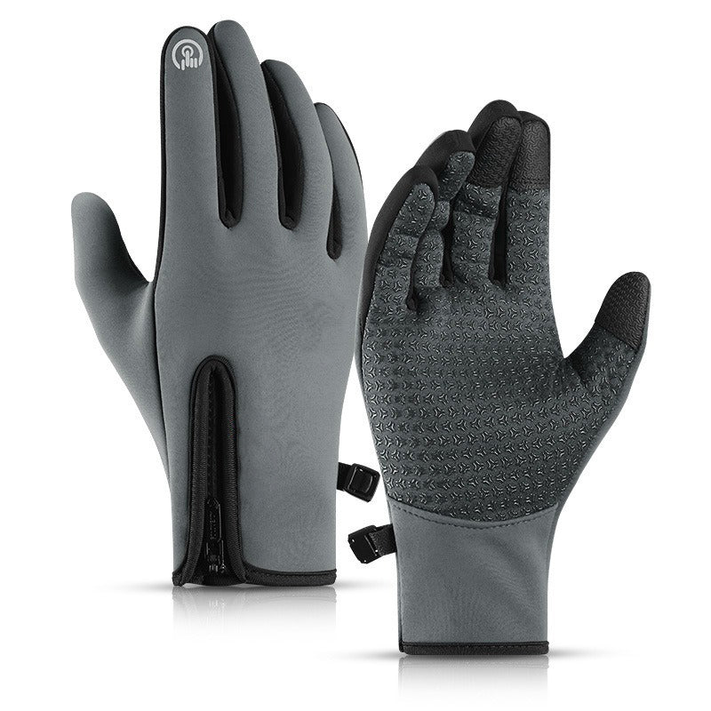 Thermische Winter-Radhandschuhe mit touchscreen-kompatiblen Fingern