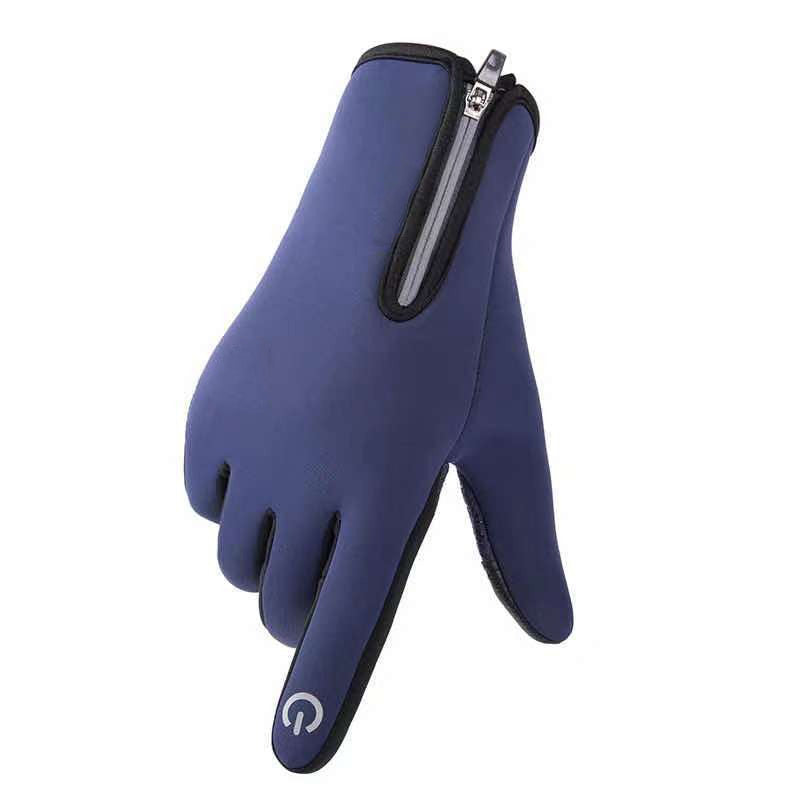 Thermische Winter-Radhandschuhe mit touchscreen-kompatiblen Fingern