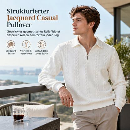 Freizeit-Strickpullover aus Jacquard für Herren