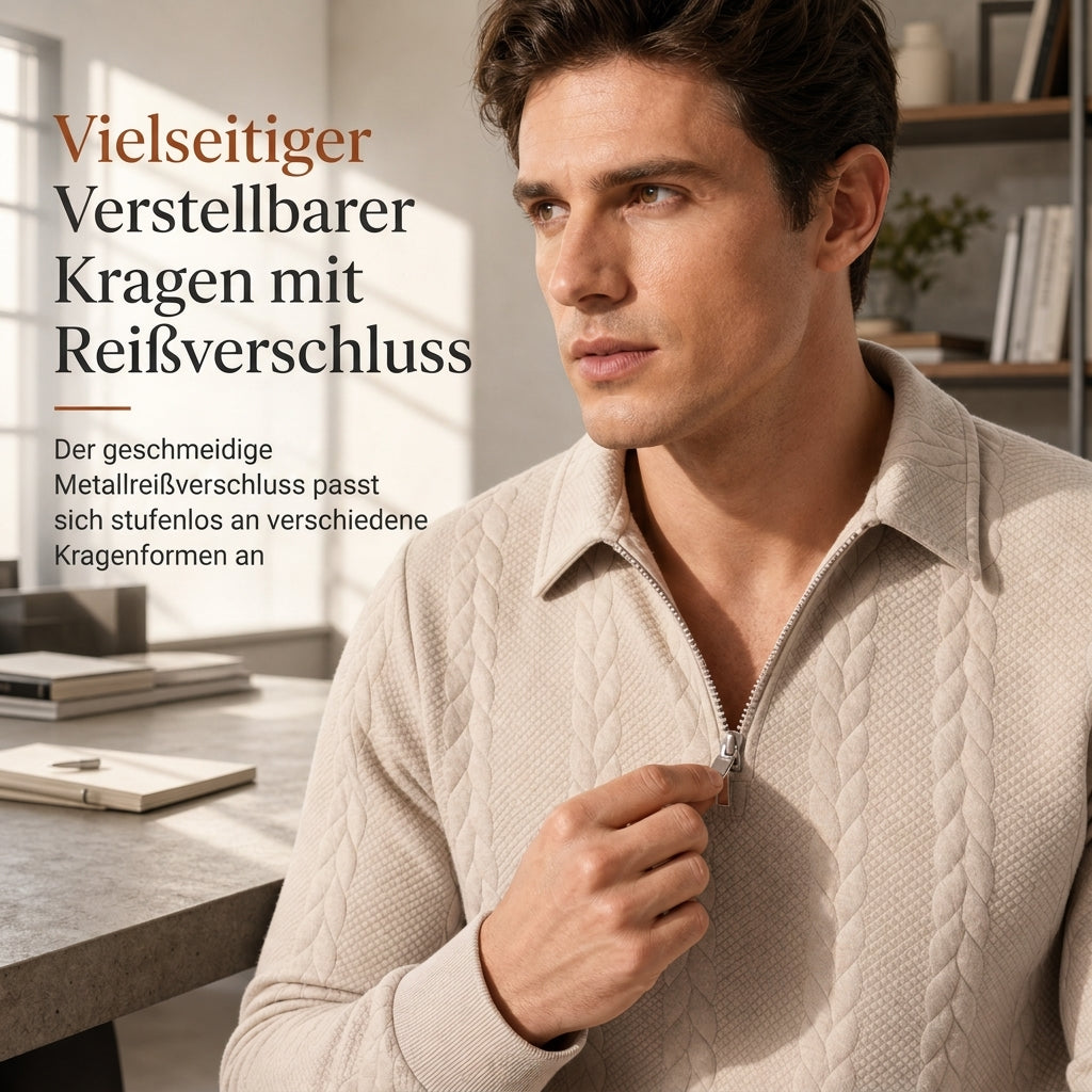 Freizeit-Strickpullover aus Jacquard für Herren