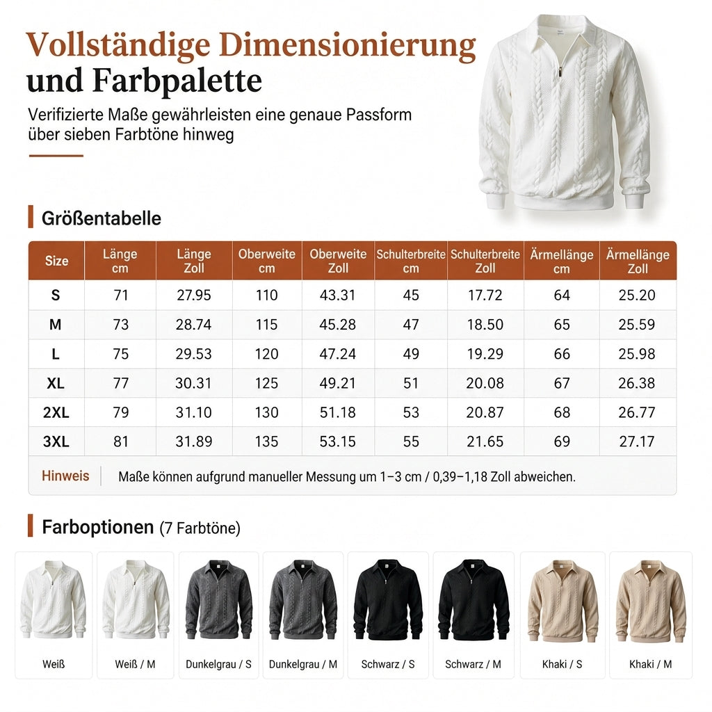 Freizeit-Strickpullover aus Jacquard für Herren