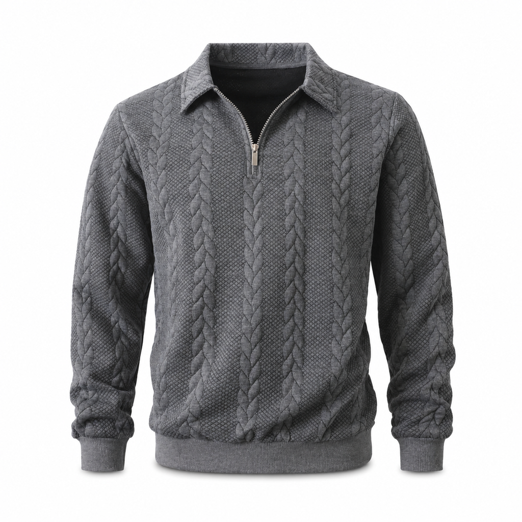 Freizeit-Strickpullover aus Jacquard für Herren