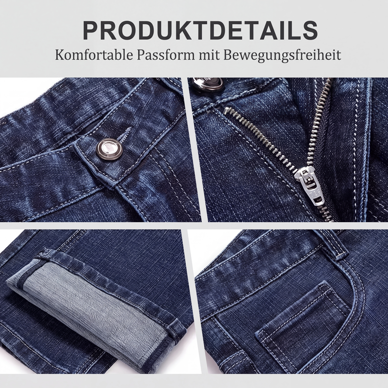 Gefütterte Gerade Bein Jeans für Herren