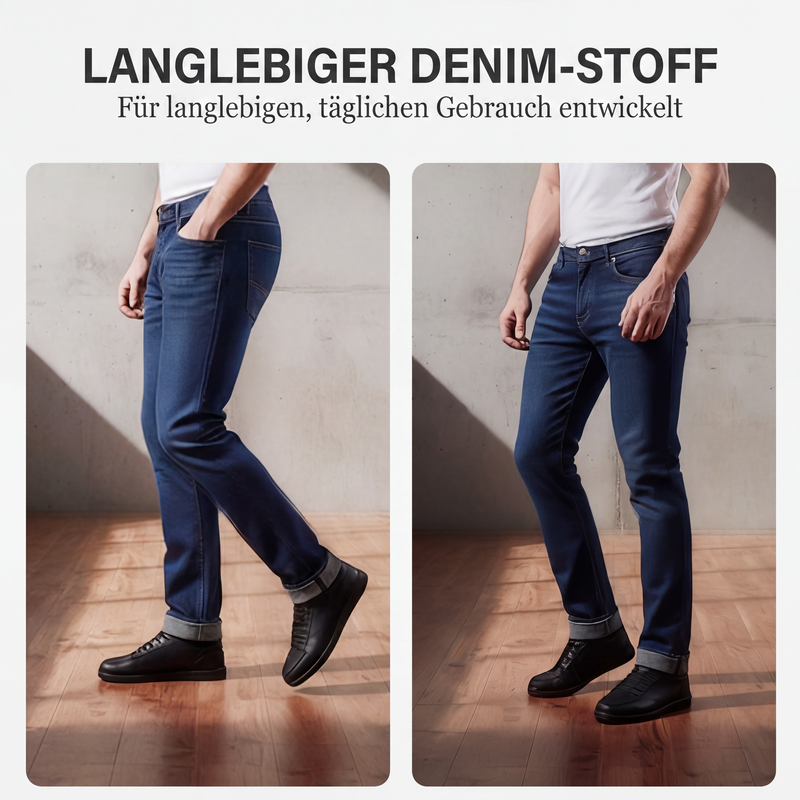 Gefütterte Gerade Bein Jeans für Herren