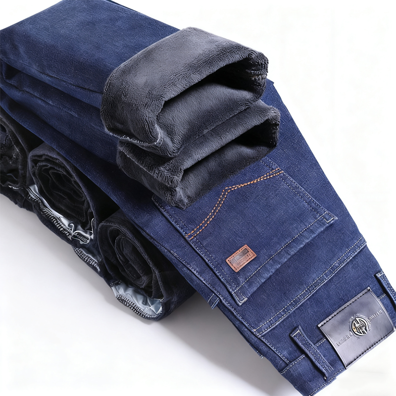 Gefütterte Gerade Bein Jeans für Herren
