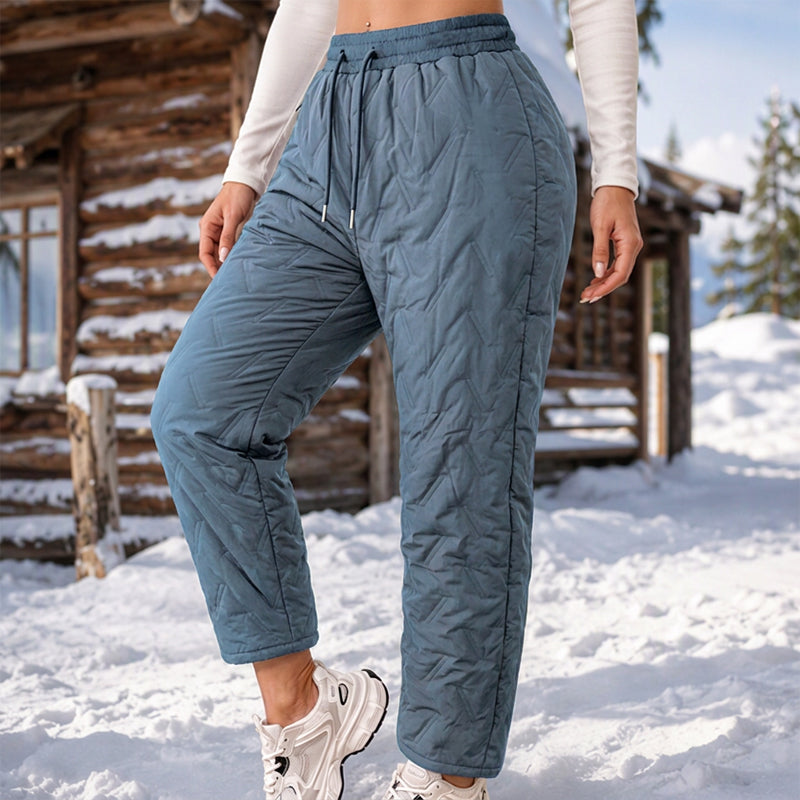 Warme Winterhosen für Damen mit dickem Plüschfutter