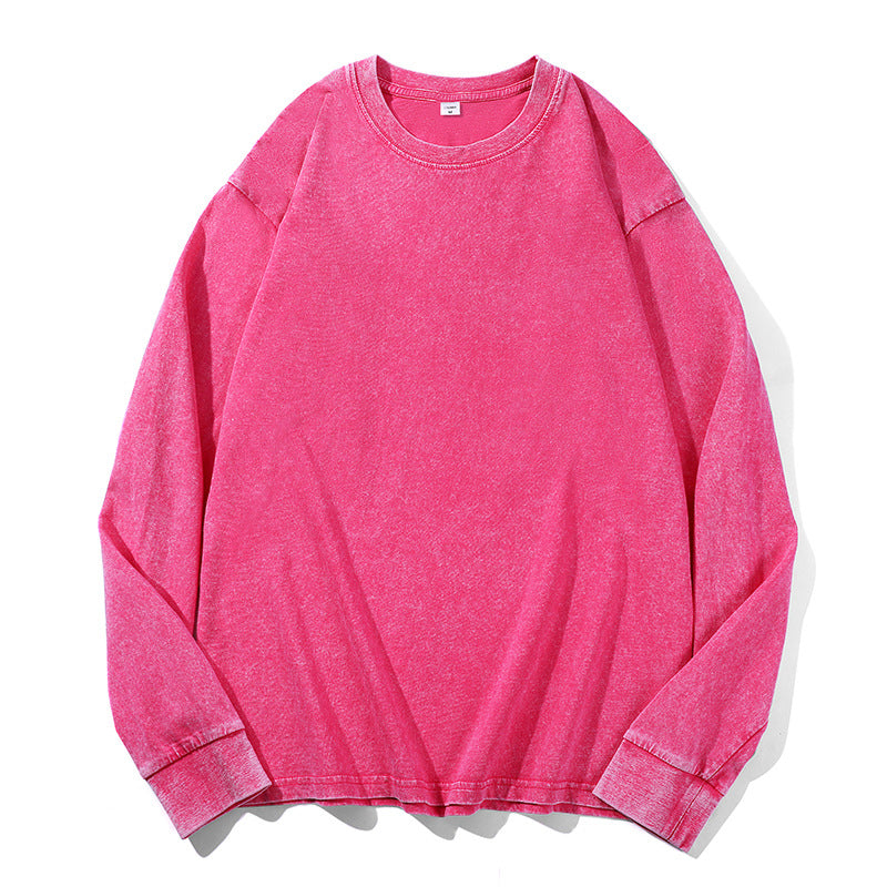 📢📢🎉✨Vintage gewaschenes Langarm-T-Shirt