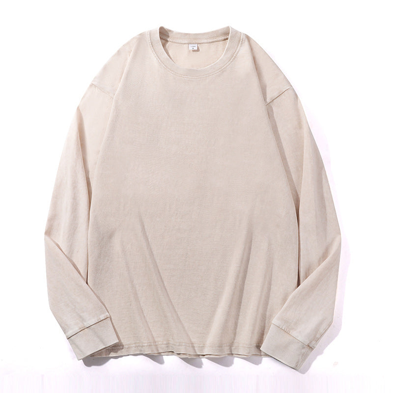 📢📢🎉✨Vintage gewaschenes Langarm-T-Shirt