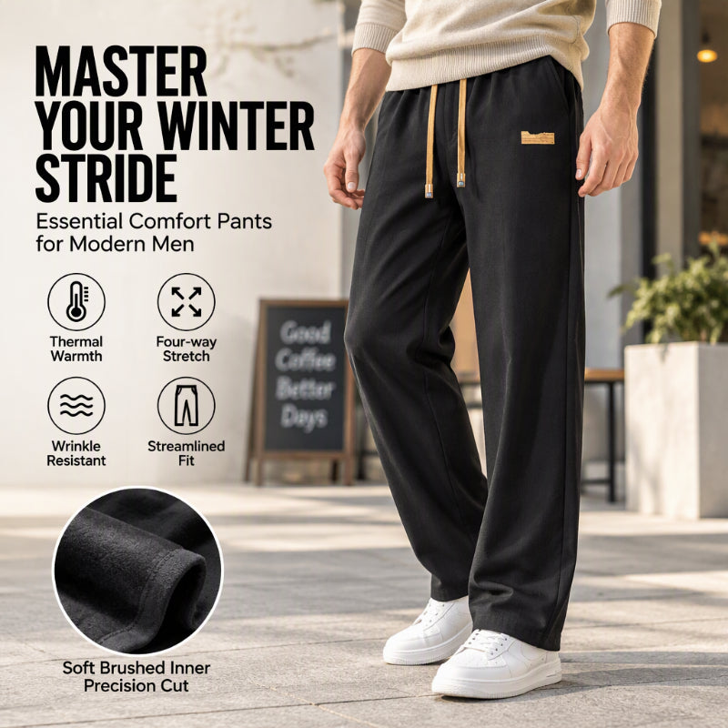 Thermische Winterhose für Herren mit geradem Beinverlauf